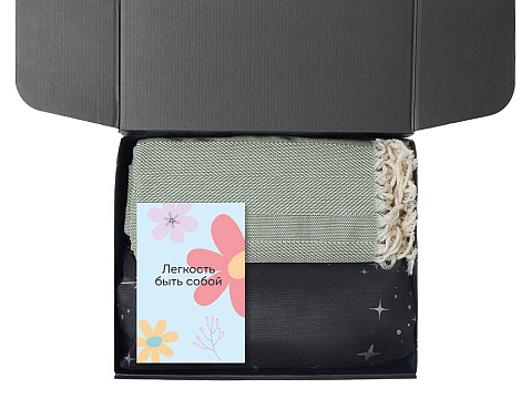 Подарочный набор Re:f. Shelter  с пледом, зеркалом, свечой и диффузором - рис 3.