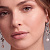 Серьги Hoop White-Silver - миниатюра - рис 3.