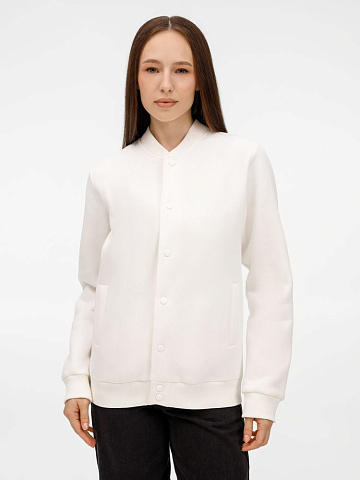 Бомбер унисекс AtmosWear, молочно-белый