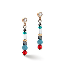 Пусеты Multicolor Vintage Coeur de Lion *4543/21-1544