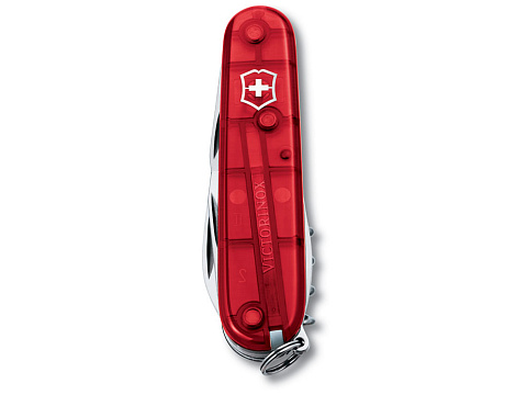 Нож перочинный VICTORINOX Spartan, 91 мм, 12 функций, полупрозрачный красный - рис 2.