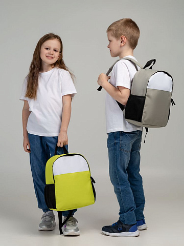 Детский рюкзак Comfit, белый с зеленым яблоком - рис 8.