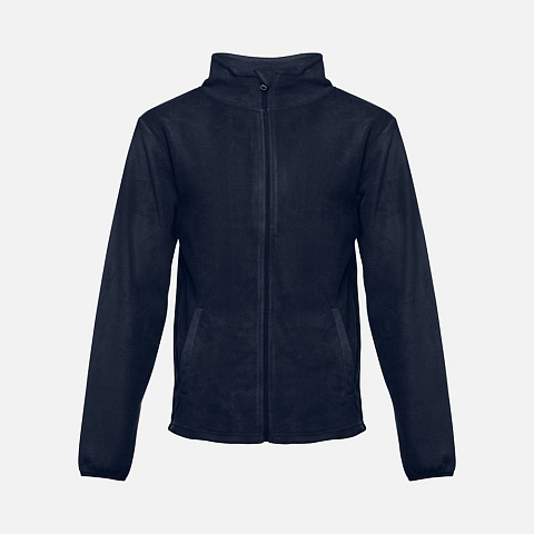 Куртка флисовая мужская Helsinki, темно-синяя - рис 2.