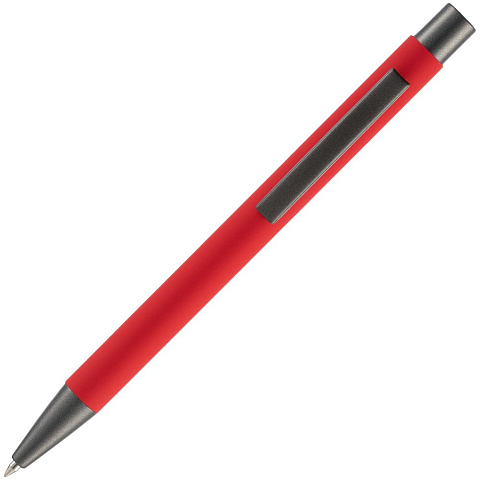 Ручка шариковая Atento Soft Touch, красная - рис 4.