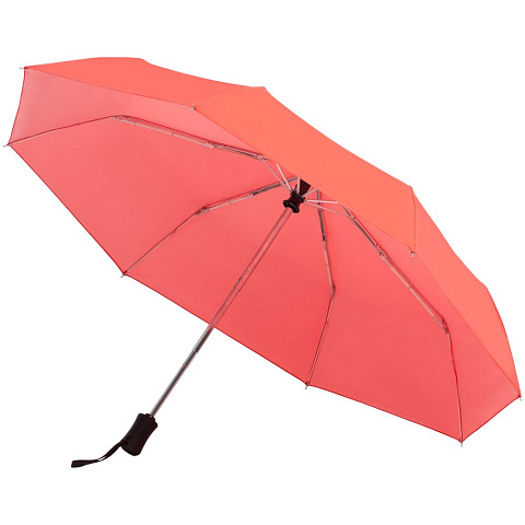 Зонт складной Manifest Color со светоотражающим куполом, красный - рис 4.