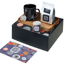 Подарочный набор Re:y. Hearth  с кружкой, подносом и чаем