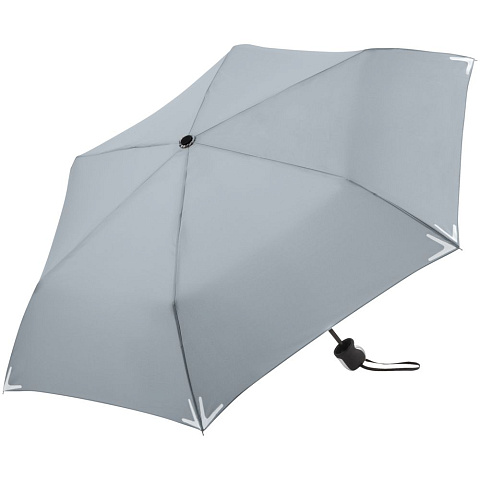 Зонт складной Safebrella, серый - рис 2.