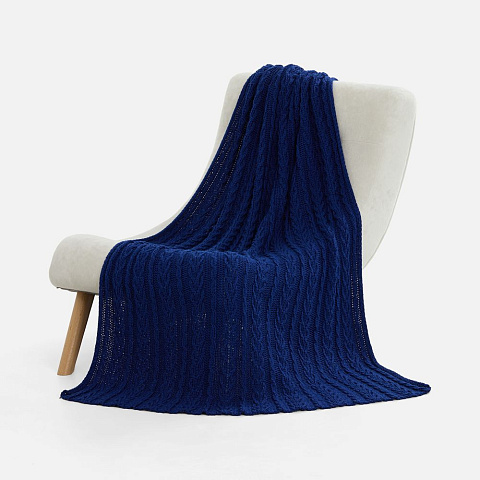 Плед Eloisa, темно-синий (кобальт) - рис 2.