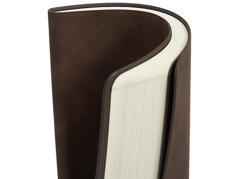 Блокнот А5 в гибкой обложке Chaplin, шоколадный - рис 11.