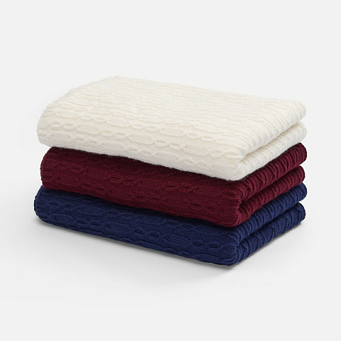 Плед Knitline, темно-синий (сапфир) - рис 8.