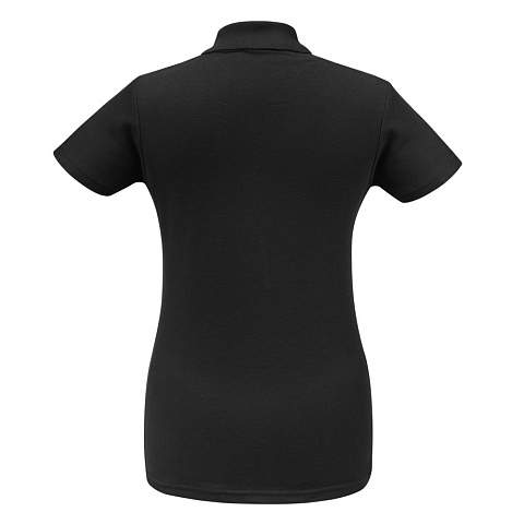 Рубашка поло женская ID.001 черная - рис 3.