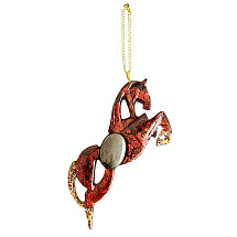 Елочные игрушки (Лошадь).Символы года Гранат