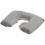Надувная подушка под шею в чехле Sleep, серая - миниатюра - рис 2.