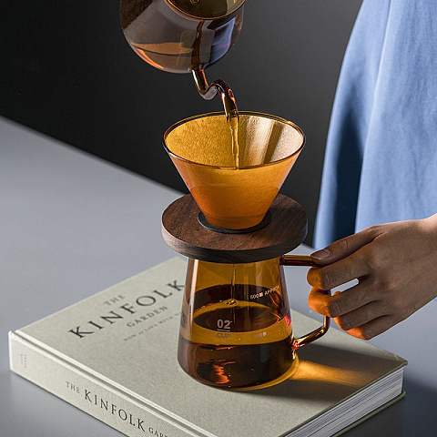 Кофейный набор Amber Coffee Maker Set, оранжевый с черным - рис 11.