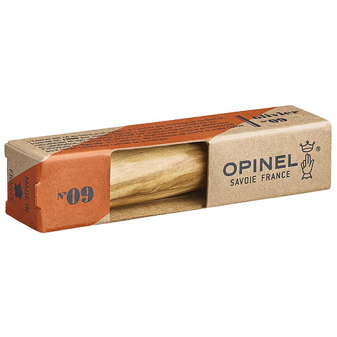 Нож Opinel No 9, оливковое дерево - рис 3.