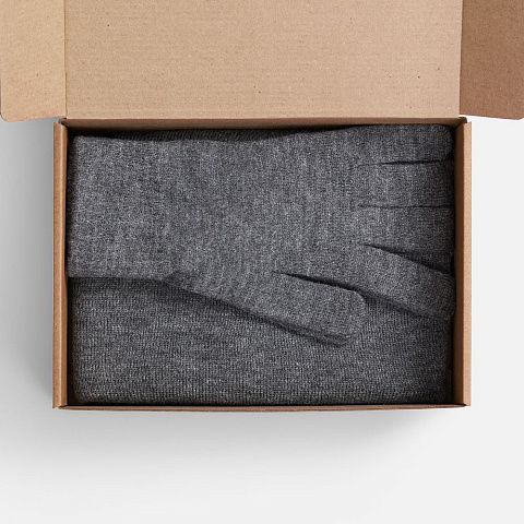 Набор Knit Warm, серый - рис 4.