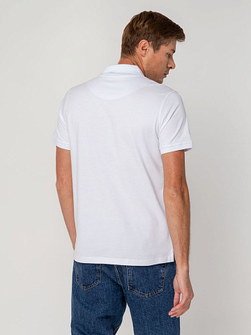 Рубашка поло мужская Virma Stretch, белая - рис 8.