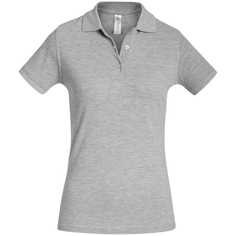 Рубашка поло женская Safran Timeless серый меланж - рис 2.