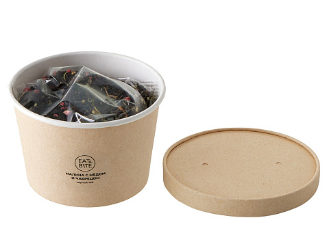 Чай черный Малина с медом и чабрецом в картонном стаканчике, 50 гр. - рис 3.