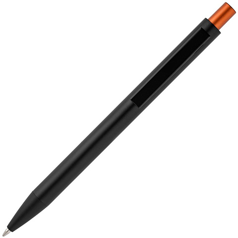 Ручка шариковая Chromatic, черная с оранжевым - рис 4.