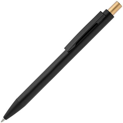 Ручка шариковая Chromatic, черная с золотистым - рис 2.