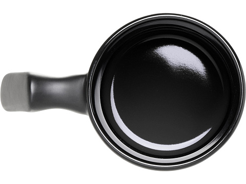 Кружка матовая с прямой ручкой Axio, 360 мл, черный - рис 5.
