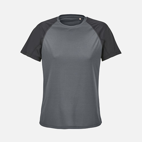 Футболка спортивная женская Vortex Women, черная с темно-серым