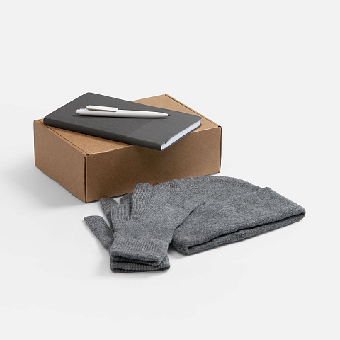 Набор Knit Warm, серый - рис 2.