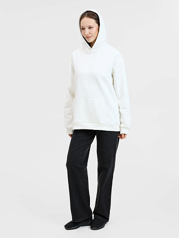 Худи унисекс оверсайз Songo, молочно-белое - рис 13.