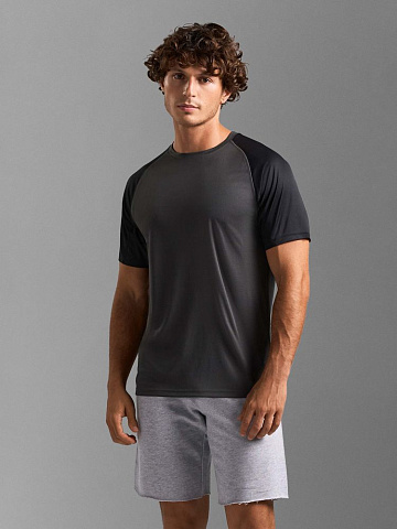 Футболка спортивная унисекс Vortex, ярко-бирюзовая - рис 6.