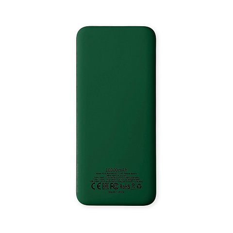 Внешний аккумулятор Kris soft touch, 10000mAh (Тёмно-зелёный) - рис 3.