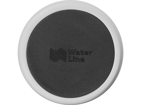 Вакуумная термокружка с кнопкой Streamline, Waterline, soft-touch, тубус, серый - рис 7.