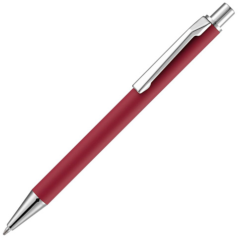 Ручка шариковая Lobby Soft Touch Chrome, красная - рис 2.