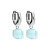 Серьги FIRENZE (S) Aquamarine Qudo 107000/20-6002 - миниатюра