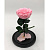 Розовая роза в колбе (средняя) - миниатюра - рис 2.