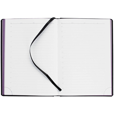Ежедневник Mobile, недатированный, черно-фиолетовый - рис 9.