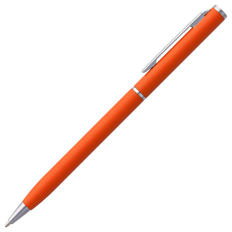 Ручка шариковая Hotel Chrome, ver.2, матовая оранжевая - рис 4.