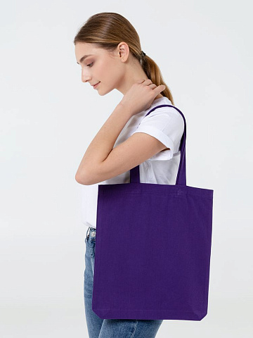 Холщовая сумка Avoska, фиолетовая - рис 5.