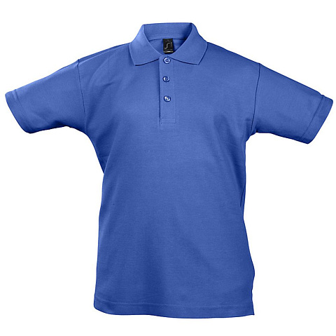 Рубашка поло детская Summer II Kids 170, ярко-синяя - рис 2.