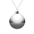 Елочный шар Finery Gloss, 8 см, глянцевый серебристый - миниатюра - рис 2.