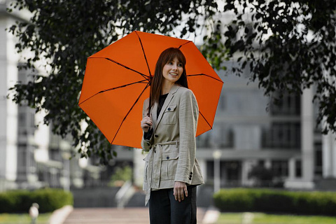 Зонт складной Monsoon, оранжевый - рис 6.