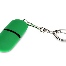 Флешка Goutte Soft-touch на 128 Гб, зеленый