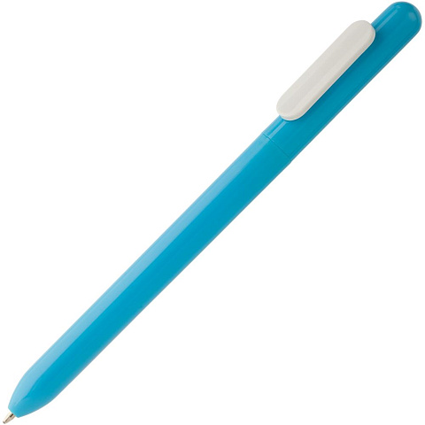 Ручка шариковая Swiper, голубая с белым - рис 2.