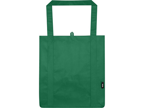 Liberty эко-сумка с прочным днищем объемом 6 л из нетканого материала, переработанного по стандарту GRS, зеленый - рис 2.