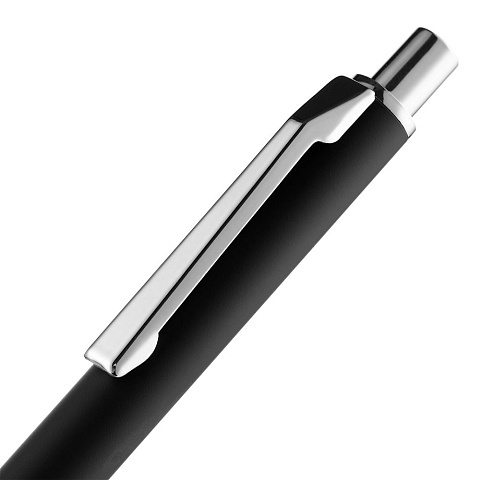 Ручка шариковая Lobby Soft Touch Chrome, черная - рис 6.