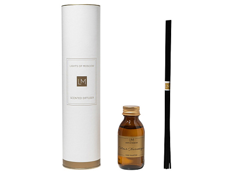 Ароматический диффузор с палочками, флер: личи и пион, мох, 100 мл - рис 2.