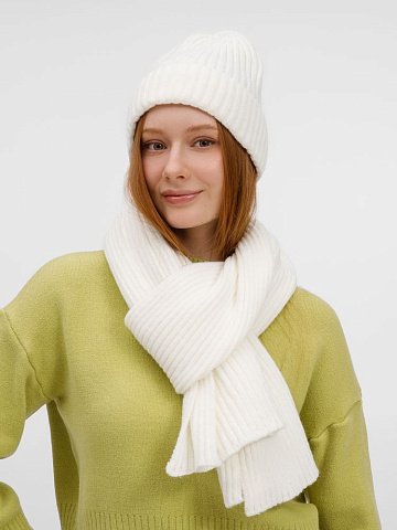 Шапка Laconi, молочно-белая - рис 7.