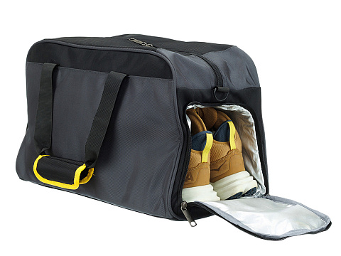 Сумка спортивная TORBER, серый, полиэстер, 48 х 24 х 30 см - рис 10.