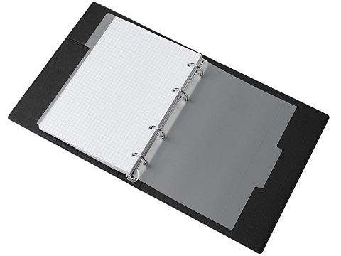 Блокнот на кольцах Favor, черный - рис 7.