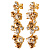 Серьги MAYHEM SG GOLDEN Dyrberg Kern 480043 - миниатюра - рис 4.